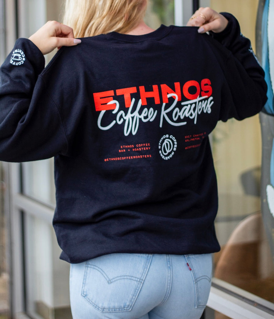 Black Ethnos Coffee Roasters Crew Neck Sweatshirt